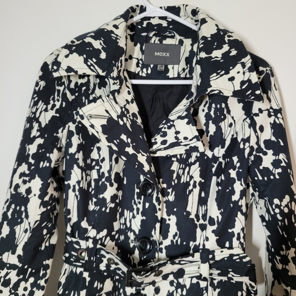 Mexx  dress coat full linned, belt size 34 - Picture 2 of 8